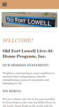 Mobile Screenshot of oldfortlowellliveathome.org
